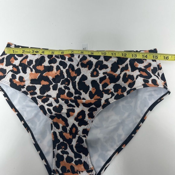 NWT Holipick tankini black high neck top leopard print bottoms swimsuit sz XL - Picture 16 of 16